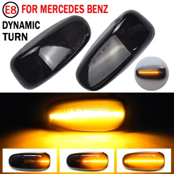

2pcs LED Dynamic Turn Signal Side Marker Light Sequential Blinker Light For Mercedes Benz W210 W202 W208 R170 Vito W638