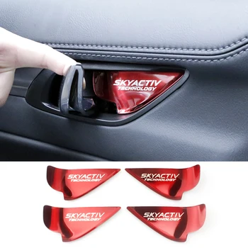 

Car Interior Door Handle Bowl Trim Cover Sticker For Mazda 2 3 6 Demio CX3 CX-5 CX5 CX 5 CX7 CX9 MX5 Axela ATENZA 2017 2018 2019