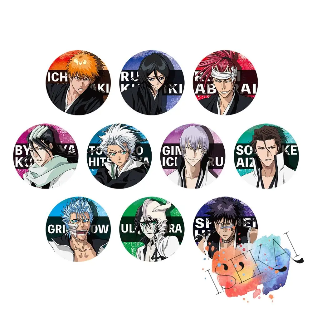 Ichigo & Rukia Inspired Anime Metal Badge Brooch Pin