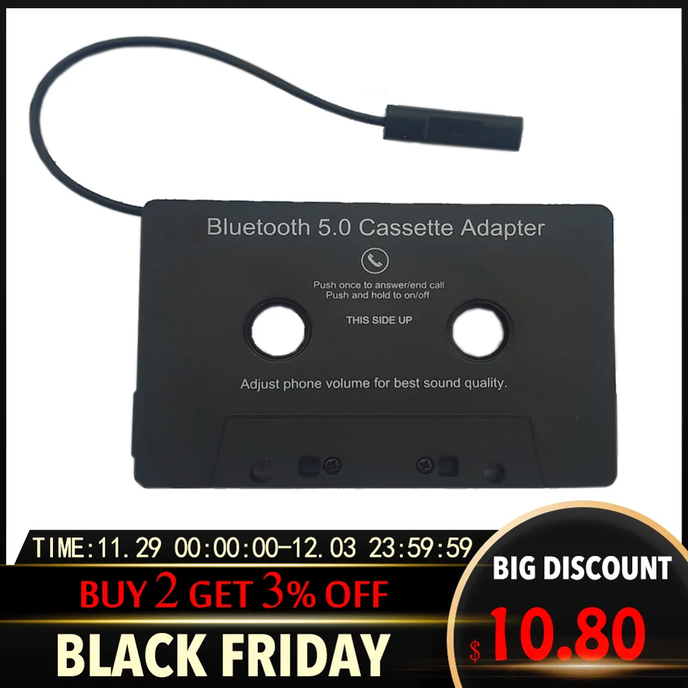 

Car 4.0 Bluetooth Audio AAC/ MP3/ SBC/ Stereo Cassette to Aux Adapter auto Tape converter Universal Car accessories