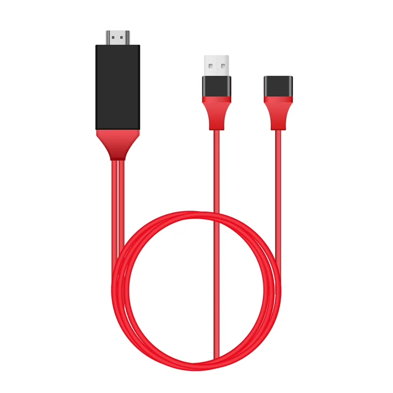 Универсальный 1080P HDMI кабель USB к HDMI адаптер мобильный телефон планшет к ТВ HDMI HD tv AV адаптер Кабели для iOS Android системы