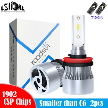 

LSlight 2PCS H1 Headlight Bulb White LED Auto Light Bulbs H4 H7 H8 H9 H11 9005 HB3 9006 HB4 6000K Car Fog Headlamp 12V