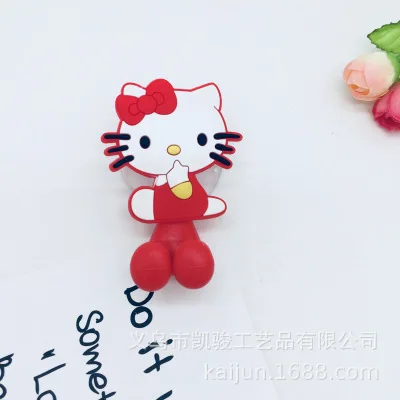 Kawaii мультяшная кошка зубная щетка держатель бамбуковая зубная щетка для ухода за полостью рта бамбуковая ручка Мягкая Щетина зубная щетка отбеливающая зубная щетка - Цвет: 2