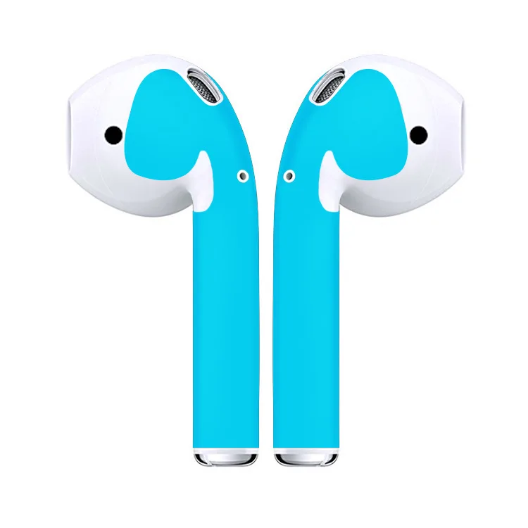 Защитная пленка для Apple AirPods, защитная пленка, наклейка для AirPods, беспроводные наушники, гарнитура, пленка - Цвет: Blue