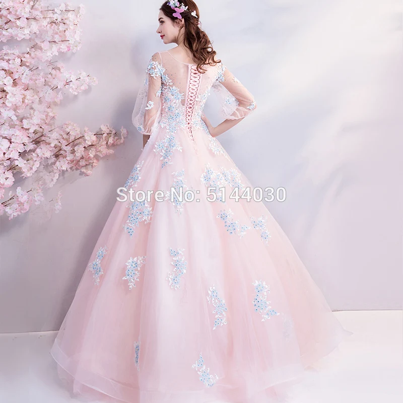 Розовые длинные женские вечерние платья RObe De Soiree Longo новые синие кружевные тюлевые вечерние платья для выпускного вечера Вечернее платье для Арабская, Дубай