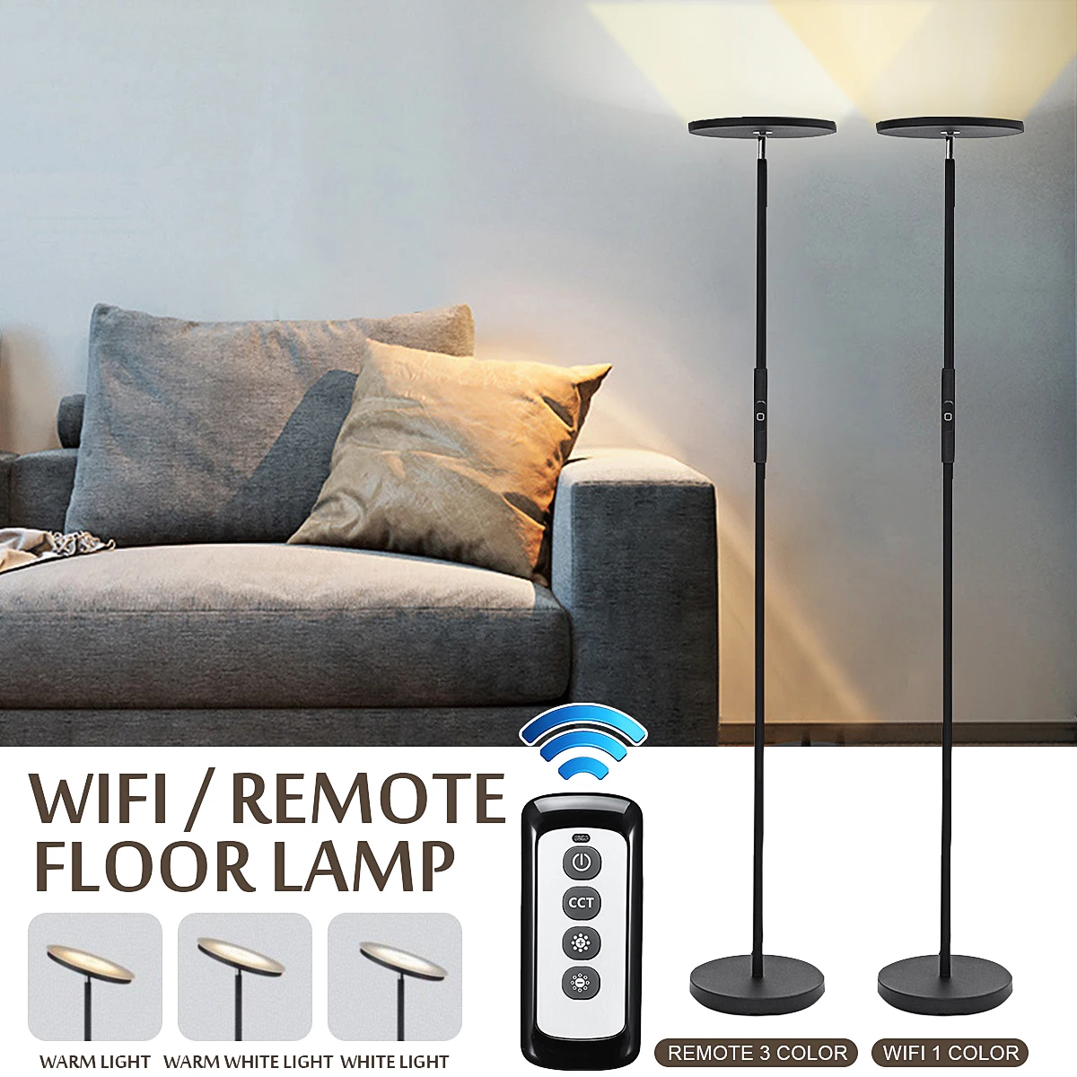 Led Floor Lamp Dimmable Color Changing Remote Control Wifi Led Floor Lamp Dimmable Color Changing