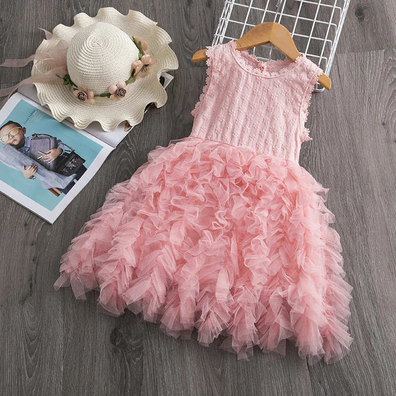 Сказочное летнее платье принцессы для девочек; нарядная одежда; Детский костюм; детское платье; платье для первого причастия; Одежда для девочек; Размер 8T