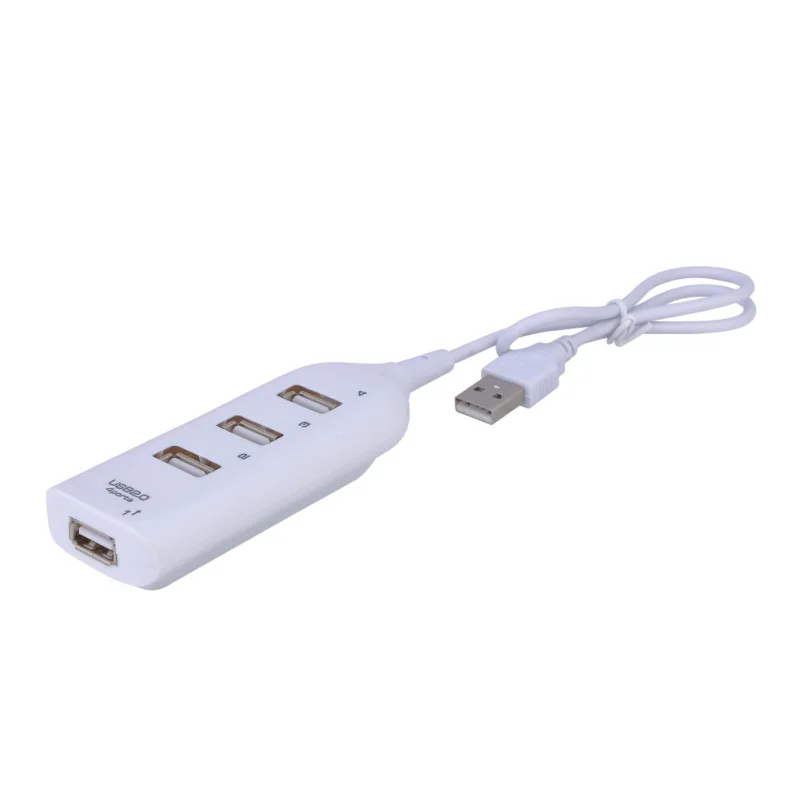Universal 4 Ports Micro Mini USB 2.0 HUB Splitter Adapter For Laptop PC Notebook Receiver Computer Peripherals Accessories