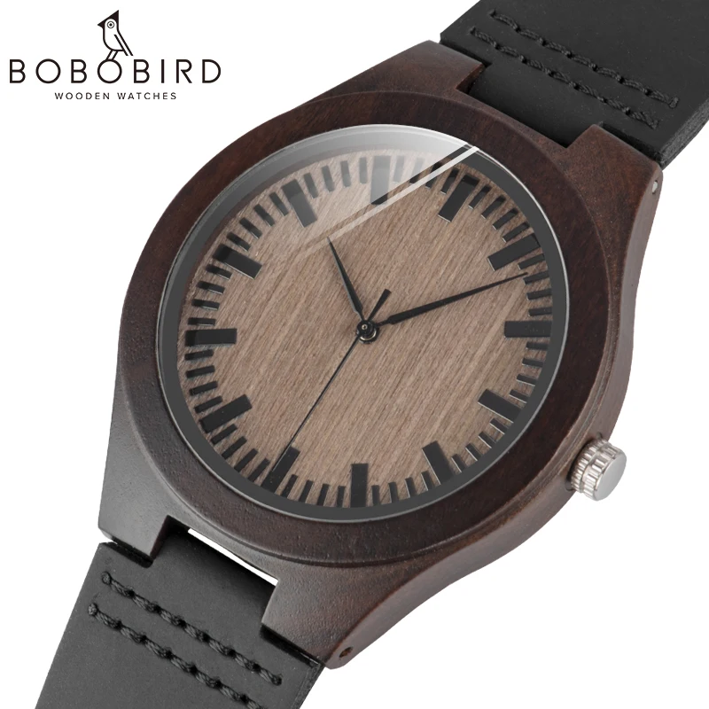 Comprare BOBO UCCELLO A Buon Mercato Uomini Della Vigilanza Del Quarzo Orologi Da Polso in Legno masculinos relógios in Contenitore di Regalo logo personalizzato