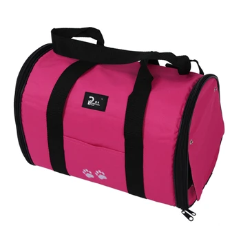 

M Pet Dog Cat Puppy Portable Travel Carrier Tote Bag Crates Kennel - Rose Red