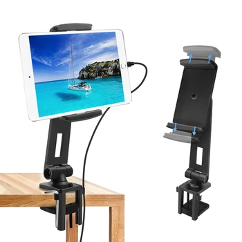 

Aluminum Alloy phone Holder Stand Universal Desk Clip-on Mount Bracket with Cellphone Clip Tablet Clip for Smartphone Tablets