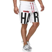 Уличная Повседневная Мужская треника мужские модные пляжные шорты модные фитнес брендовые шорты Удобная спортивная одежда