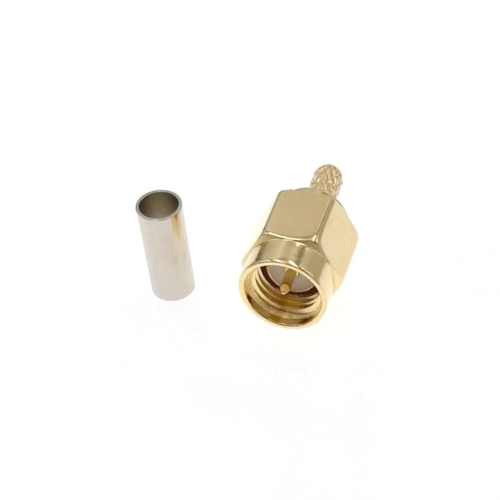Прямой RF разъем SMA типа папа для кабеля RG316 RG174 LMR100 1 шт.|connector tech|connector rcconnector cord |