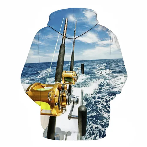 3D Tropical Fish Funny Hoodies For Fishinger Fisher man Men Women Long Sleeve Hoody Sweatshirts Hooded Streetwear fishing Jacket