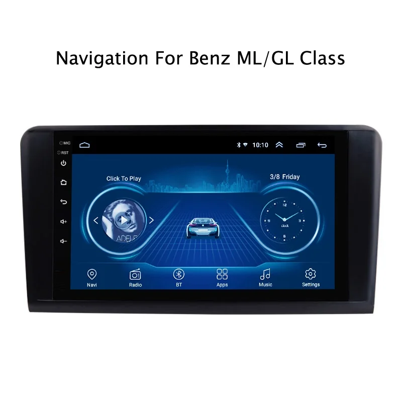 

Android 9.1 super slim GPS Navigation For BENZ ML 320 350 W164 GL350 GL400 GL450 X164 car radio player Multimedia Wifi head unit
