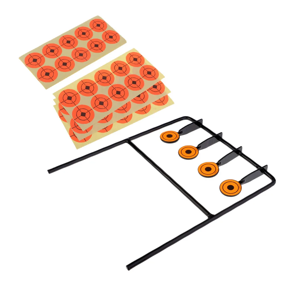 Self Resetting Spinning Shooting Gallery Target Plinking Range + 250 Stickers