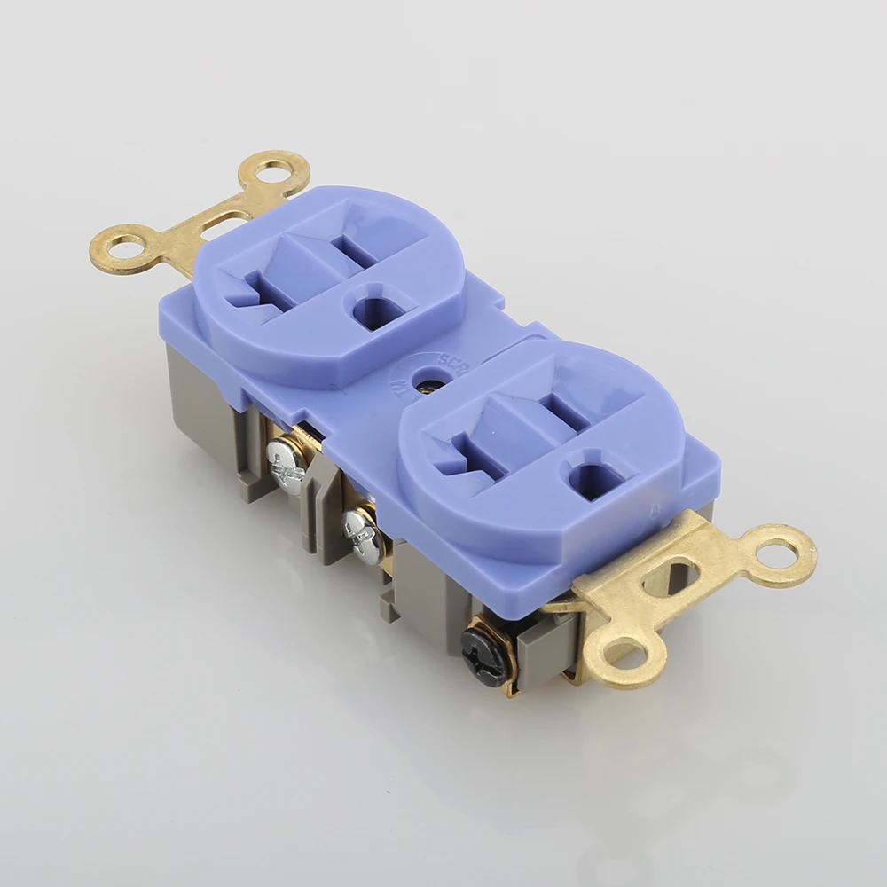 1 шт. настенная розетка с позолоченным корпусом|receptacle socket|us outletus socket |