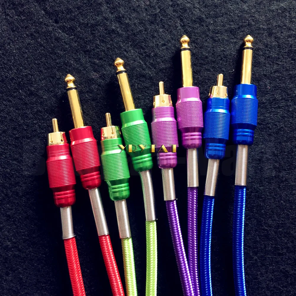 Новинка,, кабель RCA, кабель для тату, зажим, шнур, крюк, линия для тату-машины, макияж, шнур питания, вы выбираете цвет