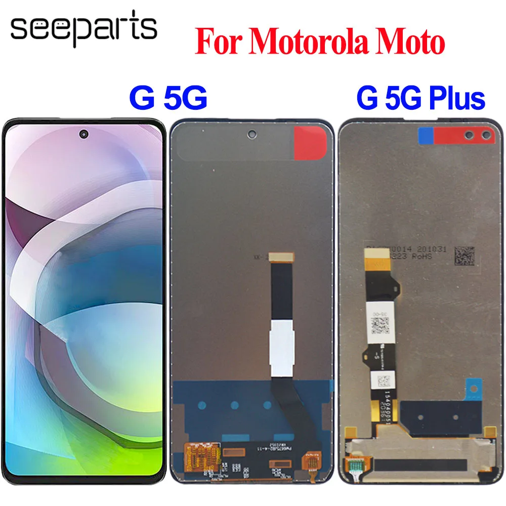 Для Motorola Moto G 5G плюс XT2075 XT2075-2 ЖК-дисплей с сенсорным экраном дигитайзер в сборе для