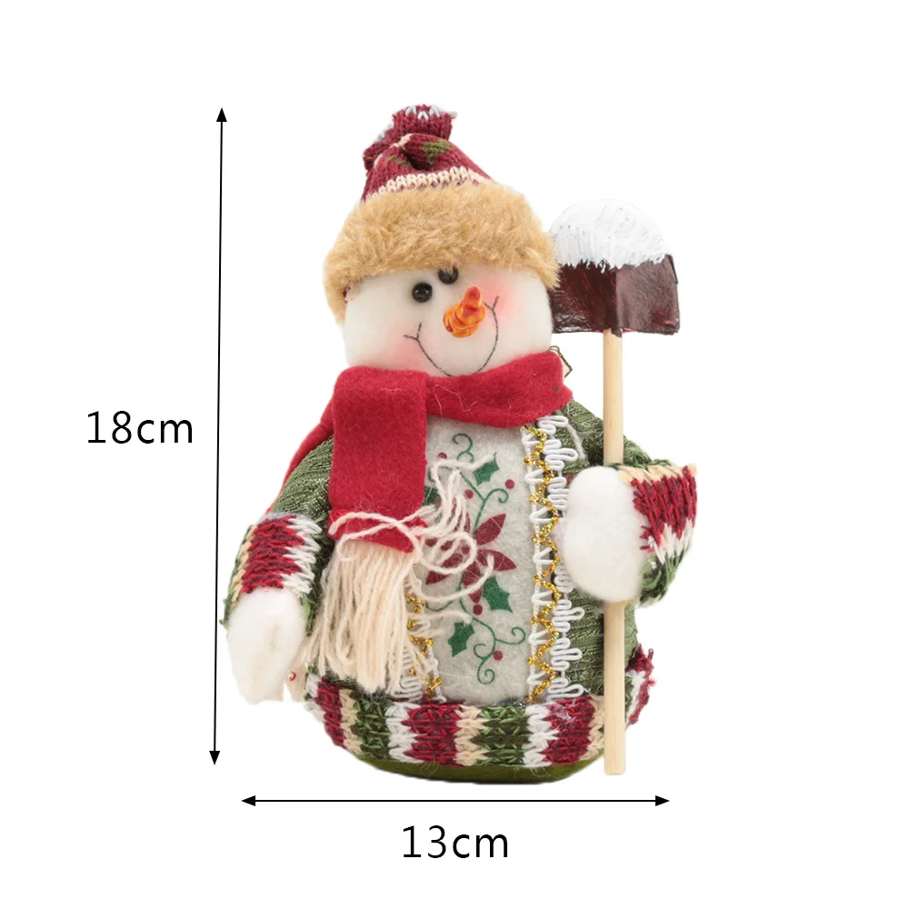1PCS Christmas Dolls Xmas Tree Decor New Year Ornament Reindeer Snowman Santa Claus Standing Doll Decoration Merry Christmas