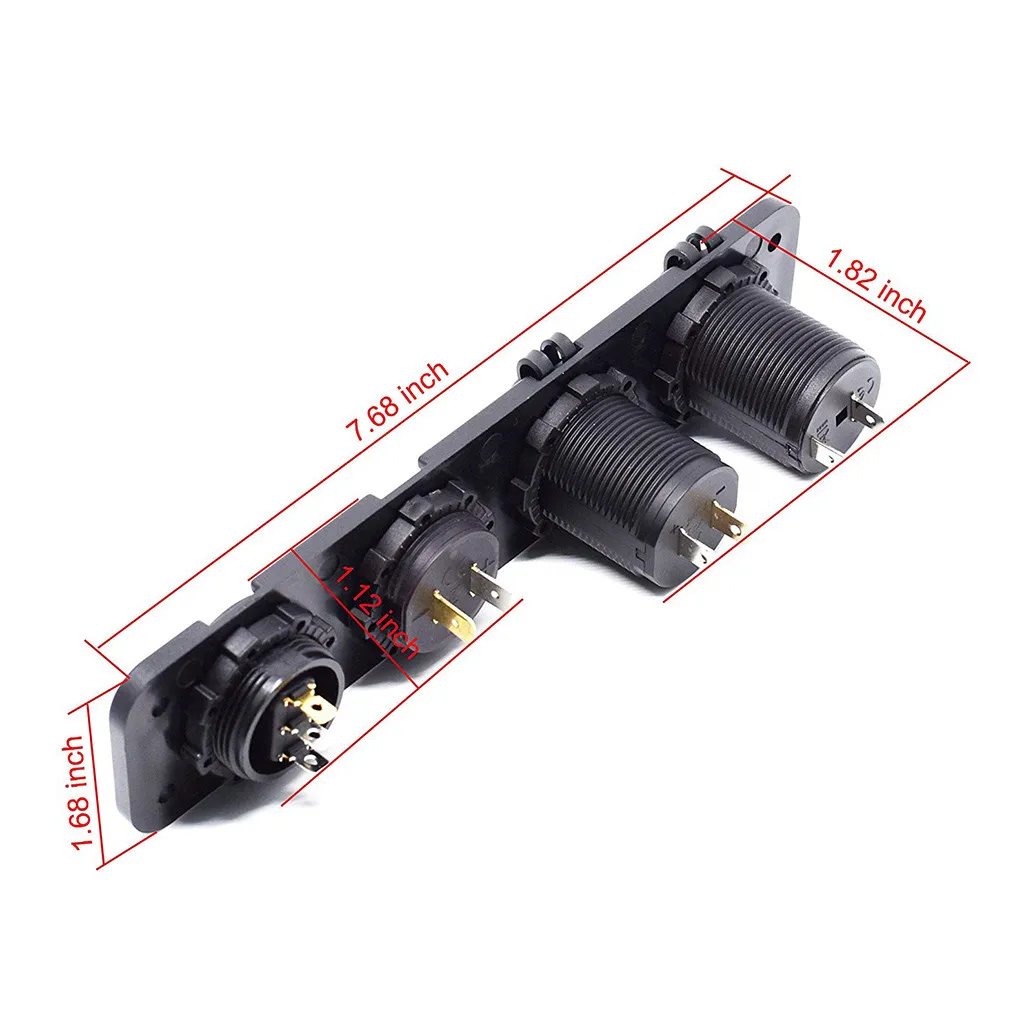 12 V 2.1A автомобиля круглый тумблер с двумя разъемами USB для больных Зарядное устройство для автомобилей лодка морской переключатель автомобильные аксессуары# BL3