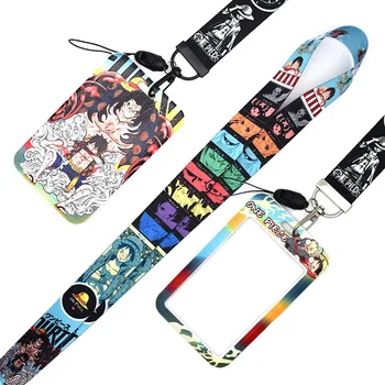 

Anime One Piece Lanyard Neck Strap Keys ID Bus Creadit Card Case Cover Pass Moblie Phone USB Badge Holder Wristlet Rope