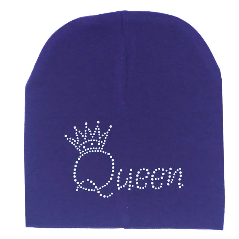 17 Baby boy and girl hat Autumn winter princess prince diamond Baby girl Hat Boy Cap Kids cotton Beanie bonnet cap Skullies Beanies - Цвет: 17