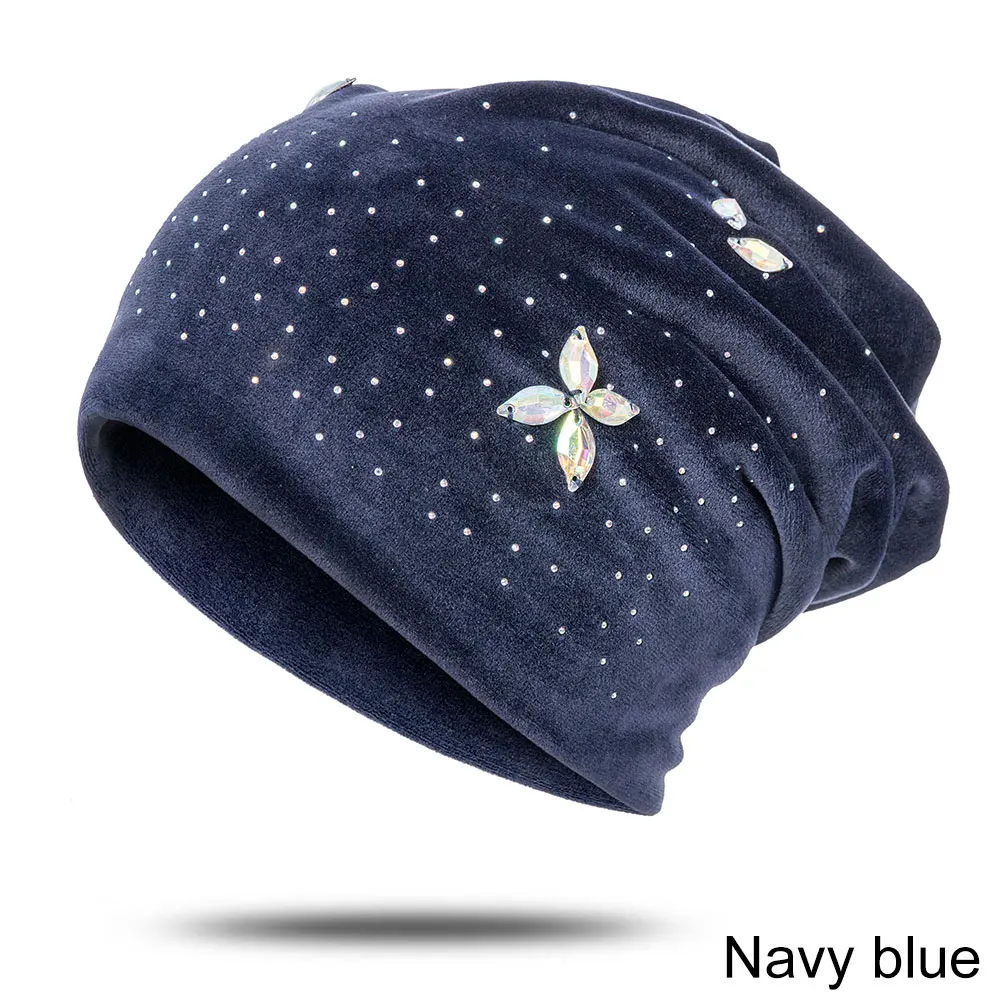 Evrfelan зимняя теплая Повседневная вязаная шапка Skullies Beanies, шапка для женщин, роскошная женская Шапка-бини - Цвет: D