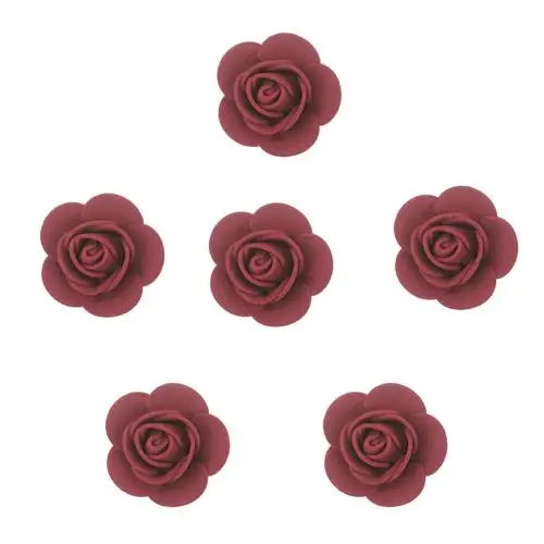 Wine Red Новое поступление 500 шт 3,5 см ПЭ пена роза искусственный цветок Сделай Сам Медведь кукла свадебные фальшивые Цветы Скрапбукинг Сделай Сам товары для декора дома - Цвет: Wine Red