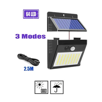 

LED Solar Powered lamp PIR Motion Sensor Night light Outdoor Waterproof For Garden Patio Yard Emergency Security wall Lights opt