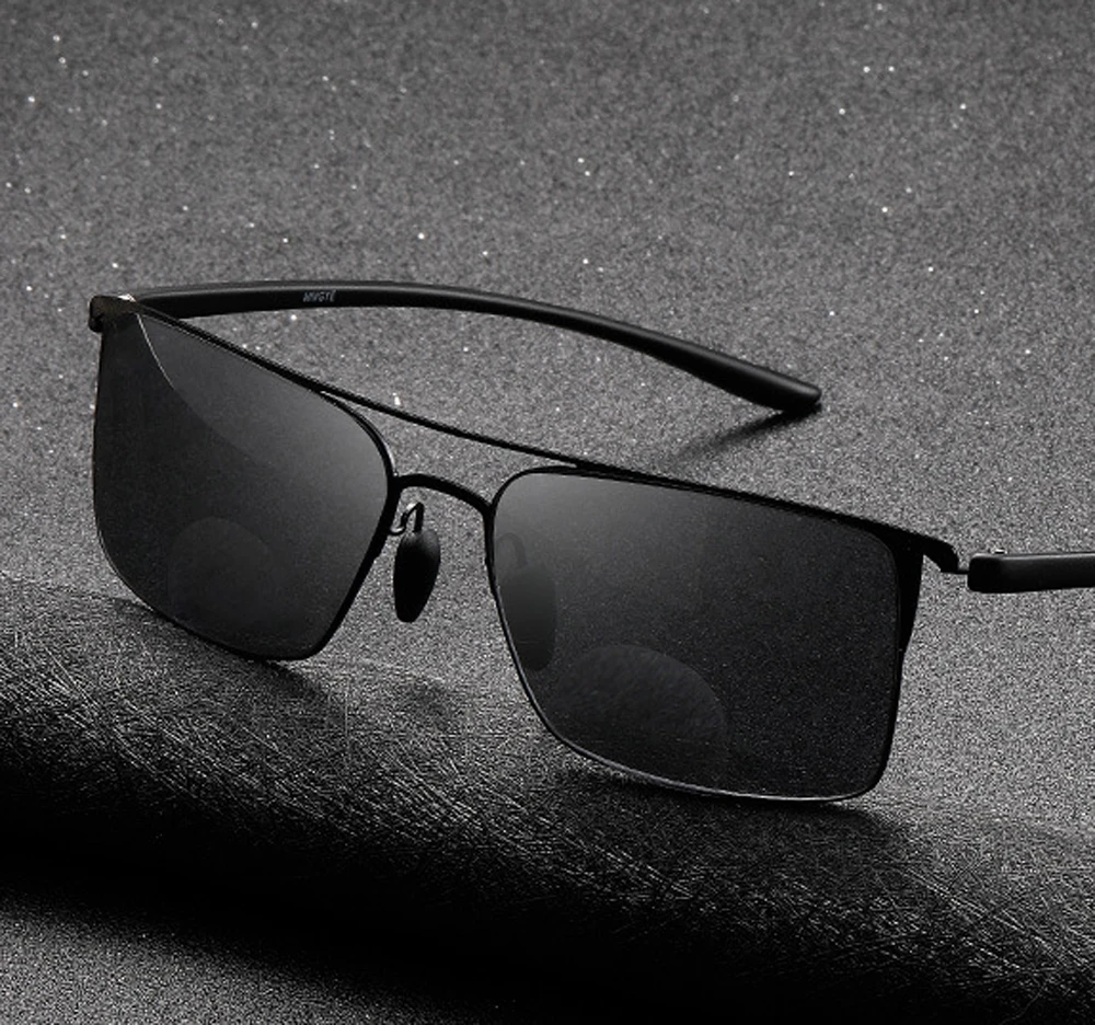 

Al-mg Alloy Frame Men Women Bifocal Reading SunGlasses +1 +1.5 +2 +2.5 +3 +3.5 +4 See Near and Far