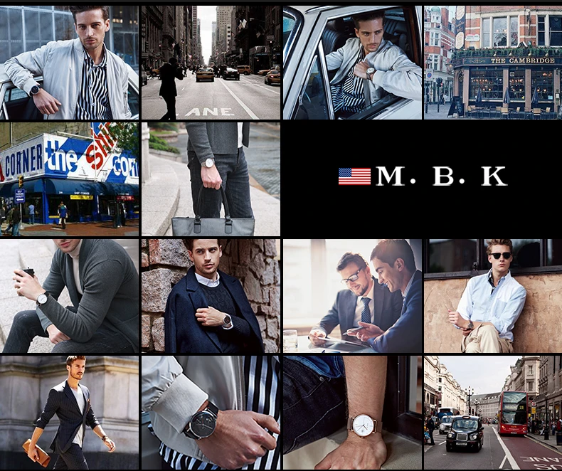 Роскошные Брендовые мужские часы MBK, автоматические механические, натуральная кожа, сталь, самоветер, деловые, простые, сапфировые, водонепроницаемые