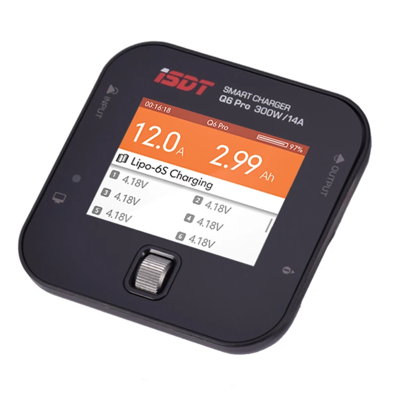 ISDT Q6 Pro зарядное устройство BattGo 300 Вт 14A Карманный Умный Цифровой Lipo батарея баланс