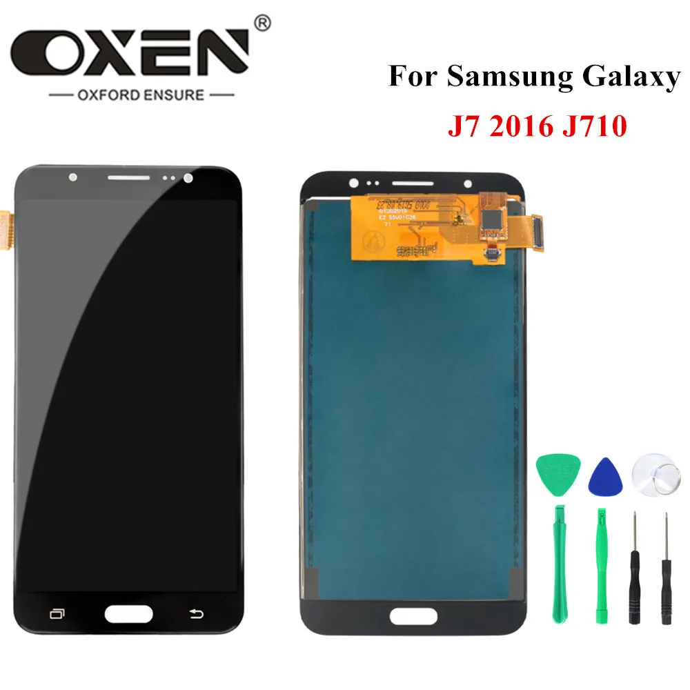 ЖК экран OXEN для Samsung Galaxy J7 2016 J710 дигитайзер сенсорного экрана в сборе J710F J710FN J710M