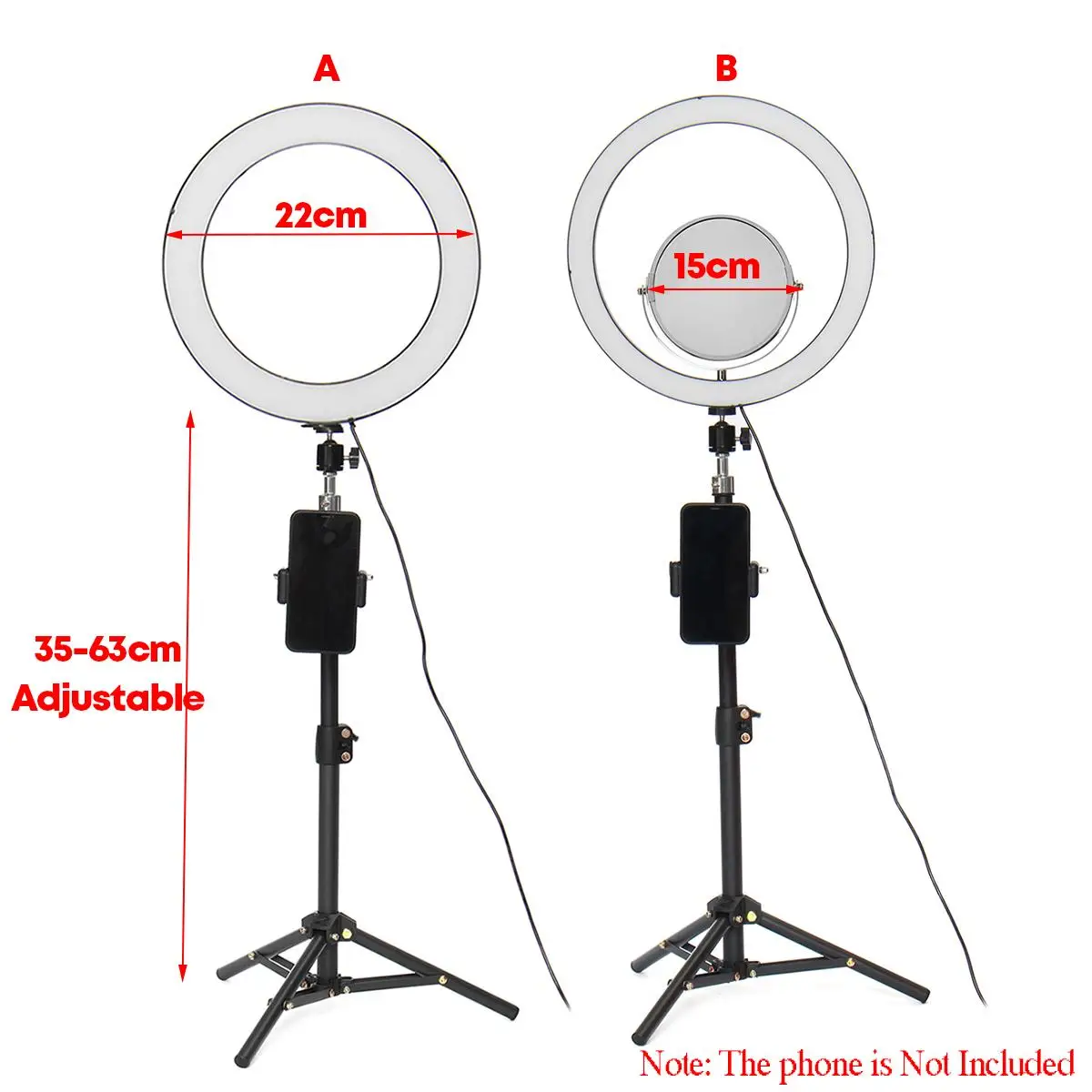 Freya Ring Light 2800-6500K bluetooth фотография с регулируемой яркостью светодиодный селфи Фотостудия Свет USB макияж кольцо огни многофункциональные