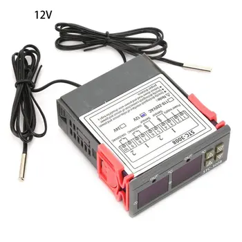 

STC-3008 Computer Digital Display Intelligent Double Control Electronic Temperature Controller 12v Regulator