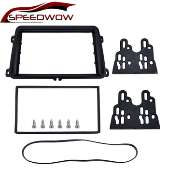 

SPEEDWOW Car Double Din Frame Radio Fascia Panel DVD Player Dash Trim Panel Kit For VW Touran Jetta Golf Tiguan 2005-2012