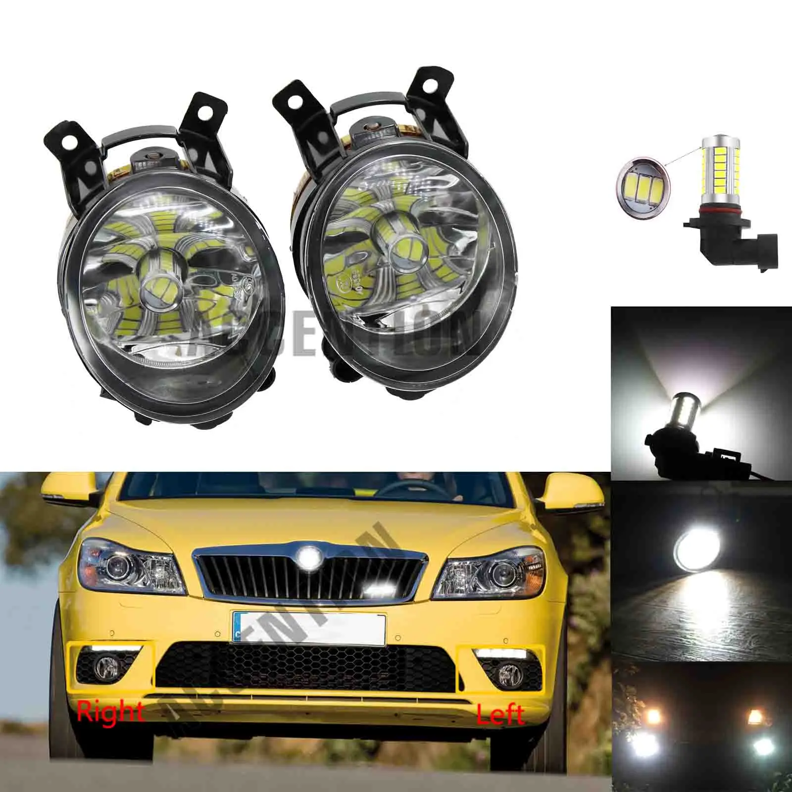 Светильник для Skoda Octavia A6 RS 2009 2010 2011 2012 2013 Fabia Roomster Scount 2014 2015 светодиодный