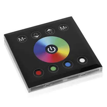

12-24V White/Black RGBW Full Color Dimmer Touch Panel Controller For RGB RGBW LED Strip