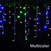 4.8M Christmas lights outdoor decoration Droop 0.4-0.6m led curtain icicle string lights Garden Street Eaves Garland Fairy Light ► Photo 3/6