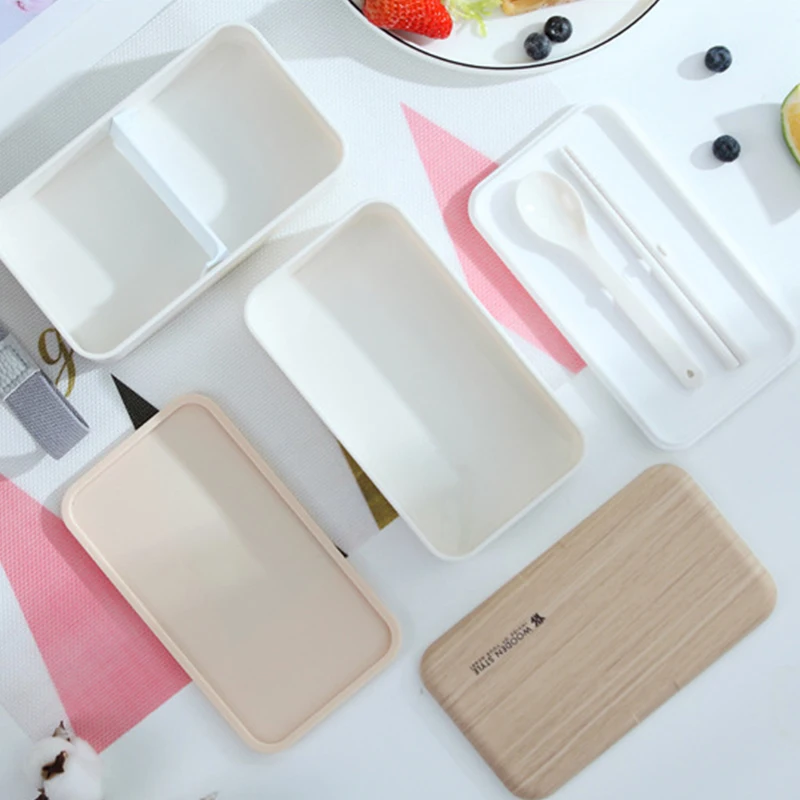 Герметичный Bento Box ланчбокс для еды, контейнер для еды с отделениями, BPA коробка для хранения еды в японском стиле