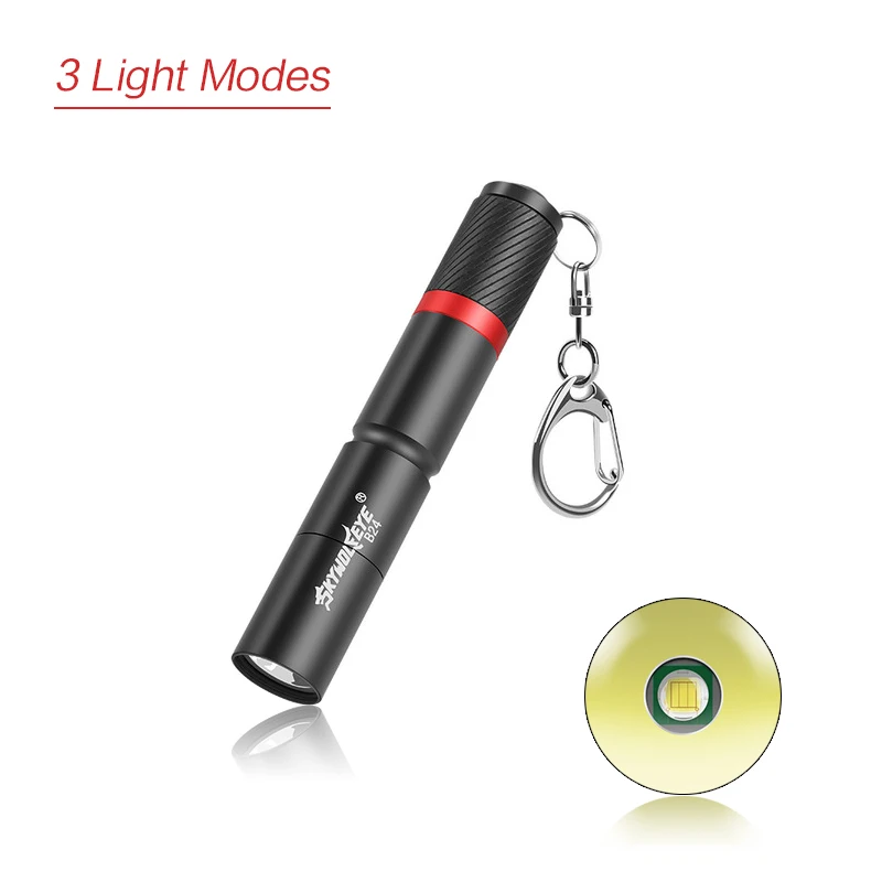 

LSL Portable Mini LED Flashlight XPE Super Bright Lamp Beads IP67 Waterproof Keychain Small Torch for Outdoor Emergency