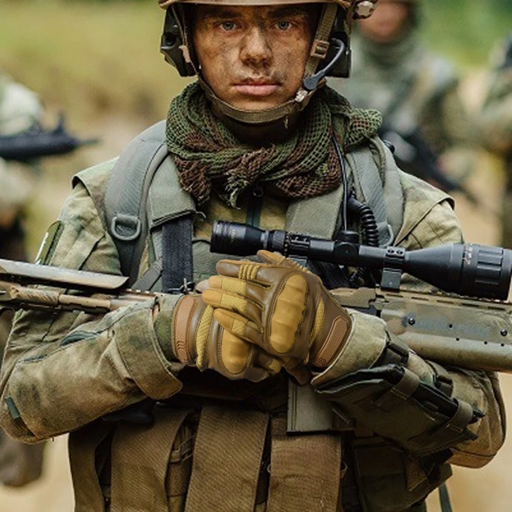 Тактические варежки Военные армейские перчатки с полным пальцем сенсорный экран