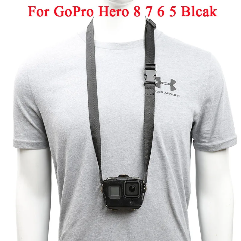 Защитный кожаный чехол для GoPro Hero 8 go pro 5 6 7 черный полиуретановый мини защитный с