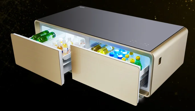 21.5 32 43" inch LCD multi touch Screen and wireless charge with Coffee Table refrigerator built in digital bluetooth speaker