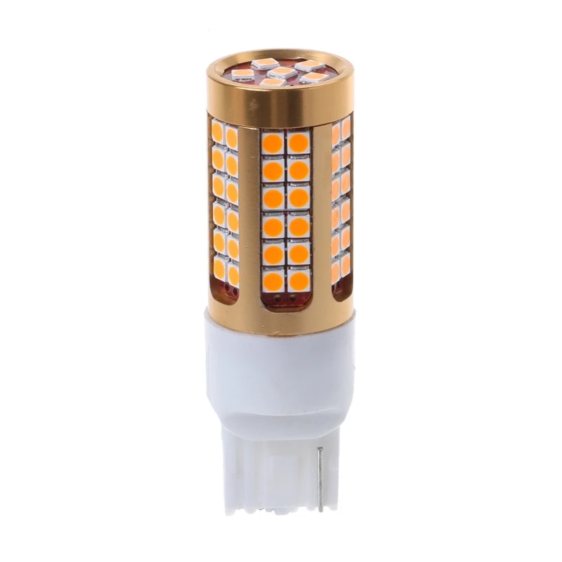 1 шт. 7440 T20 3030 78SMD Canbus светодиодный автомобильный сигнал поворота светильник лампочка желтый LX9C