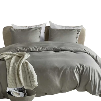 

Blue Luxury Button Duvet Cover Set US King Queen Twin Size 3pcs/set Bedding Quilt Cover Set Funda Edredon Dekbedovertrek 7colors