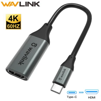 

Wavlink Type C to HDMI Adapter USB C to HDMI Cable Male to Female Converter 4K@60Hz For PC laptop Phone TV USB-C HDMI Adapter