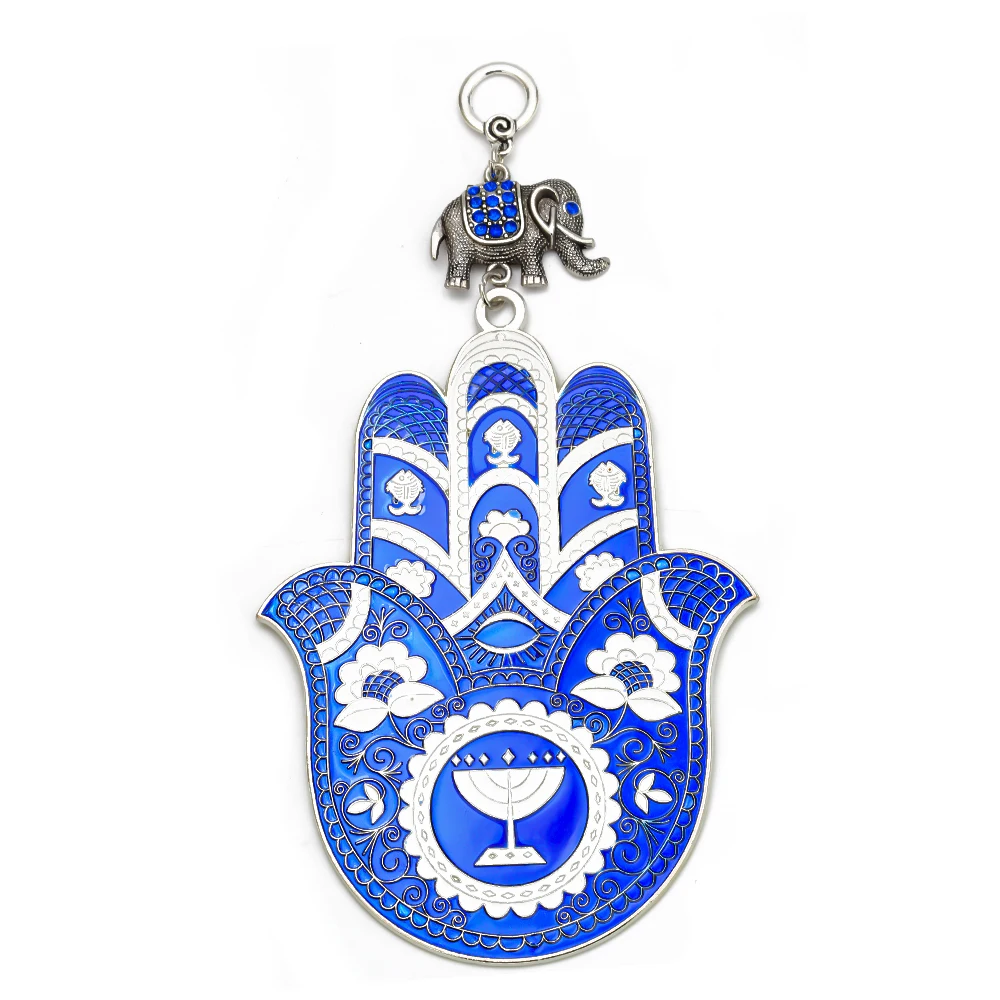 MEIBEADS 1 шт. индейки Подвески в виде руки хамсы кулон настенный синий ожерелье от сглаза подходит украшение дома подвески для вечеринок ювелирные изделия