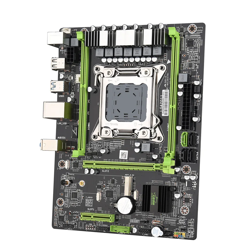 Материнская плата JINGSHA X79 E5 2630v2 DDR3 2*8 ГБ = 16 Гб ECC REG ОЗУ двухканальная до 64 MATX USB3.0 SATA3